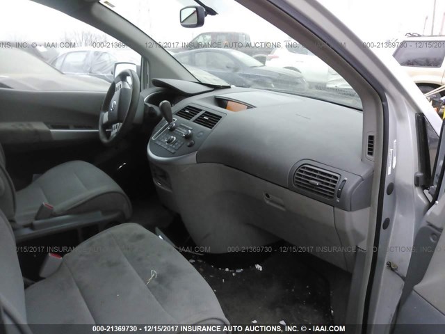 5N1BV28U47N134029 - 2007 NISSAN QUEST S/SE/SL SILVER photo 5