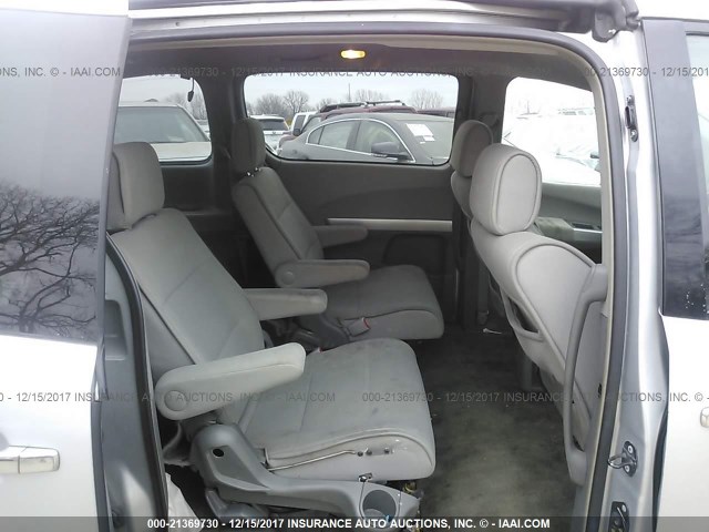 5N1BV28U47N134029 - 2007 NISSAN QUEST S/SE/SL SILVER photo 8