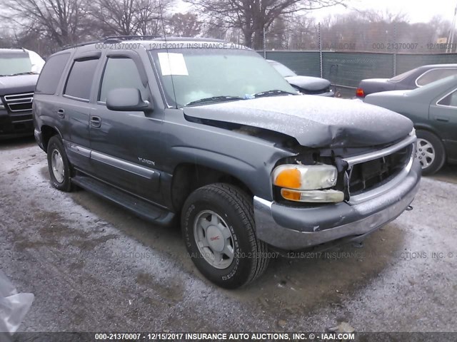 1GKEK13T21R166601 - 2001 GMC YUKON GRAY photo 1