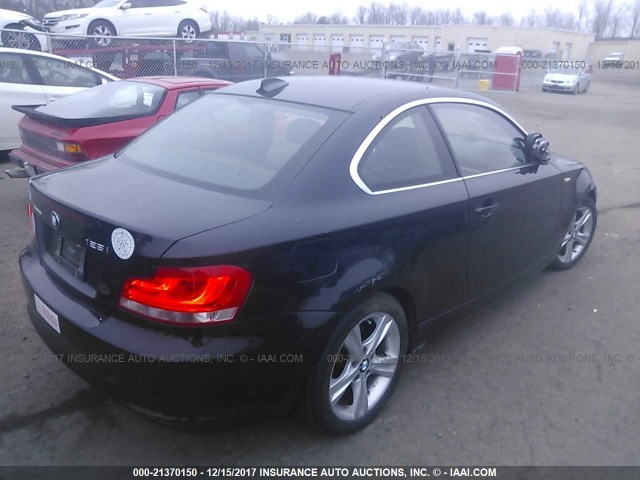 WBAUP7C59CVM55091 - 2012 BMW 128 I BLACK photo 4