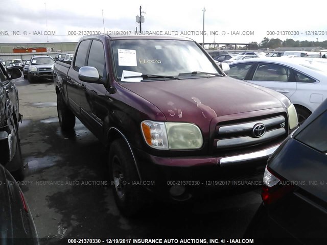 5TBET34176S512130 - 2006 TOYOTA TUNDRA DOUBLE CAB SR5 MAROON photo 1