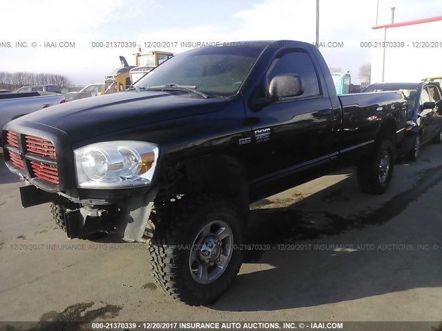 3D7KS26D18G237084 - 2008 DODGE RAM 2500 ST/SLT BLACK photo 2