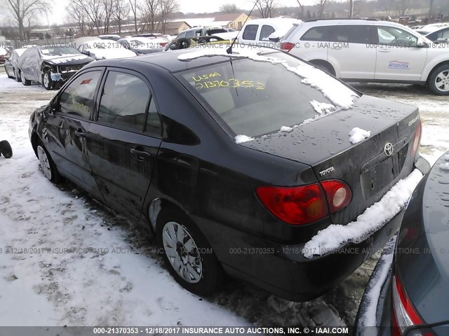 JTDBR32EX30049770 - 2003 TOYOTA COROLLA CE/LE BLACK photo 3