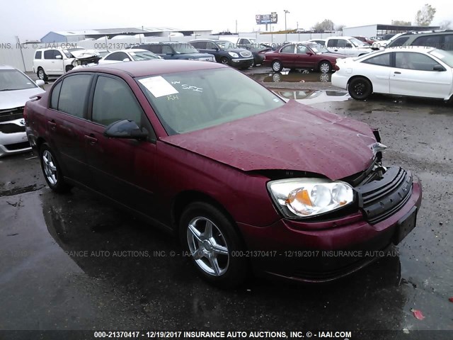 1G1ZT54845F157488 - 2005 CHEVROLET MALIBU LS მუქწითელი ფოტო 1