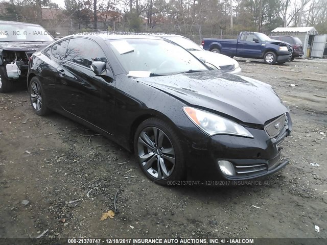 KMHHU6KH5AU018450 - 2010 HYUNDAI GENESIS COUPE 3.8L BLACK photo 1