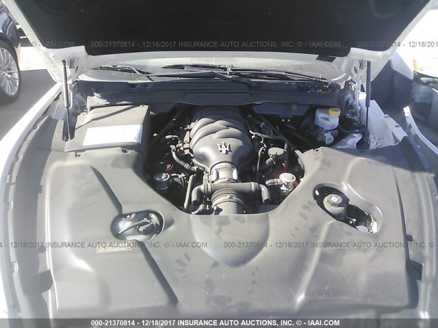 ZAM45VMA3F0129597 - 2015 MASERATI GRANTURISMO S/SPORT/MC WHITE photo 10