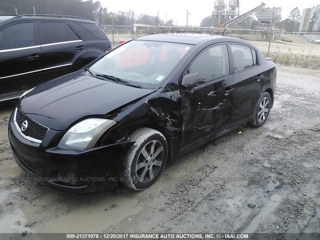 3N1AB6AP6CL760991 - 2012 NISSAN SENTRA 2.0/2.0S/SR/2.0SL BLACK photo 2