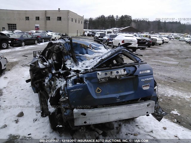 4S4BP61C087350629 - 2008 SUBARU OUTBACK 2.5I BLUE photo 6