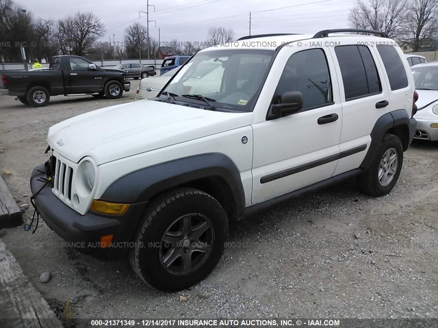 1J4GL48K37W721238 - 2007 JEEP LIBERTY SPORT WHITE photo 2