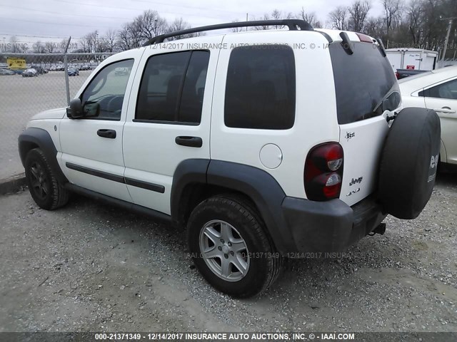 1J4GL48K37W721238 - 2007 JEEP LIBERTY SPORT WHITE photo 3