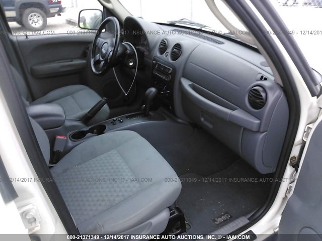 1J4GL48K37W721238 - 2007 JEEP LIBERTY SPORT 白色 照片 5