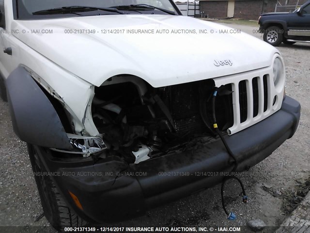 1J4GL48K37W721238 - 2007 JEEP LIBERTY SPORT 白色 照片 6