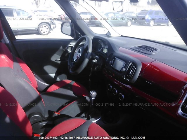 ZFBCFAAHXEZ028867 - 2014 FIAT 500L POP RED photo 5