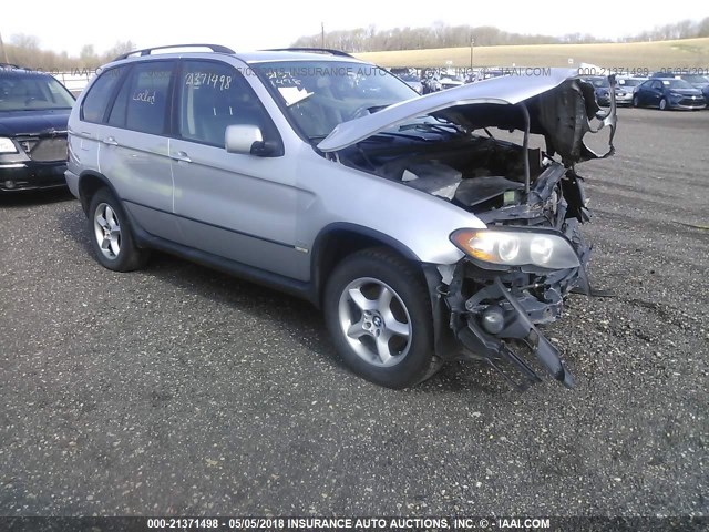 5UXFA13504LU43272 - 2004 BMW X5 3.0I SILVER photo 1