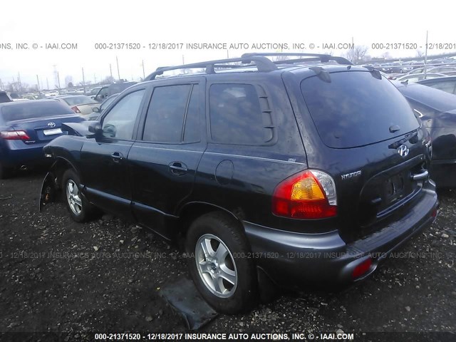 KM8SC13E33U511787 - 2003 HYUNDAI SANTA FE GLS/LX BLACK photo 3