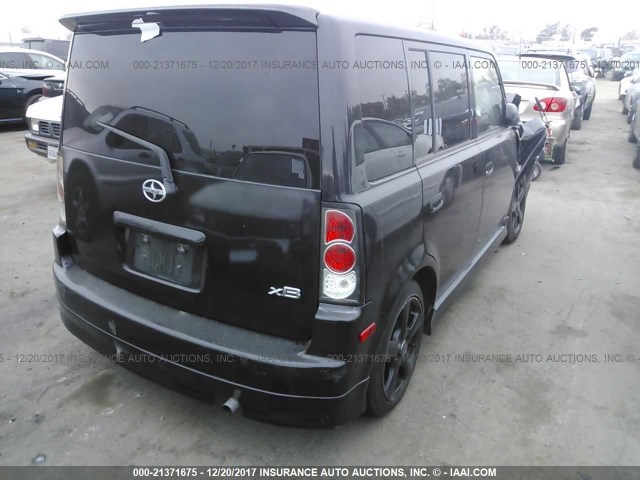 JTLKT324950175831 - 2005 TOYOTA SCION XB შავი ფოტო 4