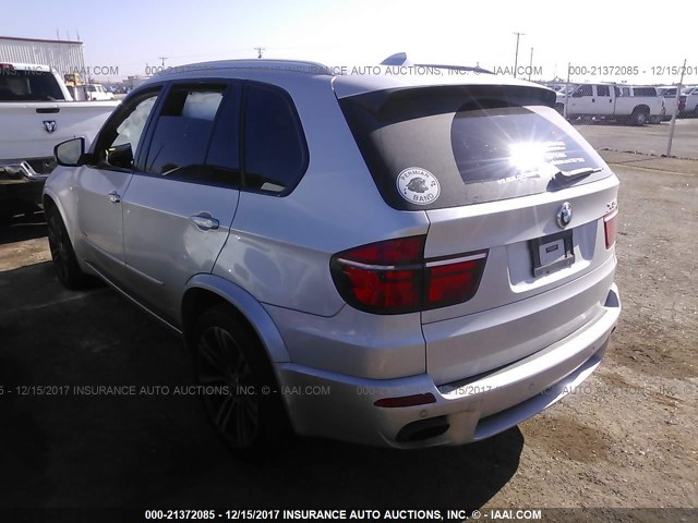 5UXZV8C51D0C16056 - 2013 BMW X5 XDRIVE50I SILVER photo 3