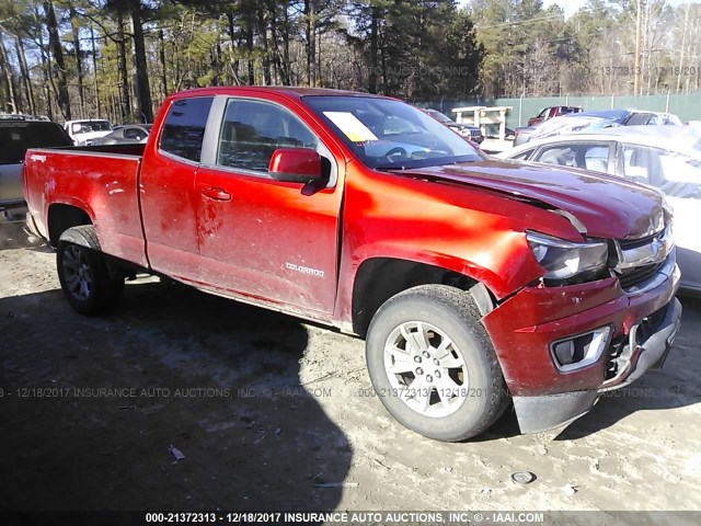 1GCHTBE31F1210960 - 2015 CHEVROLET COLORADO LT RED photo 1