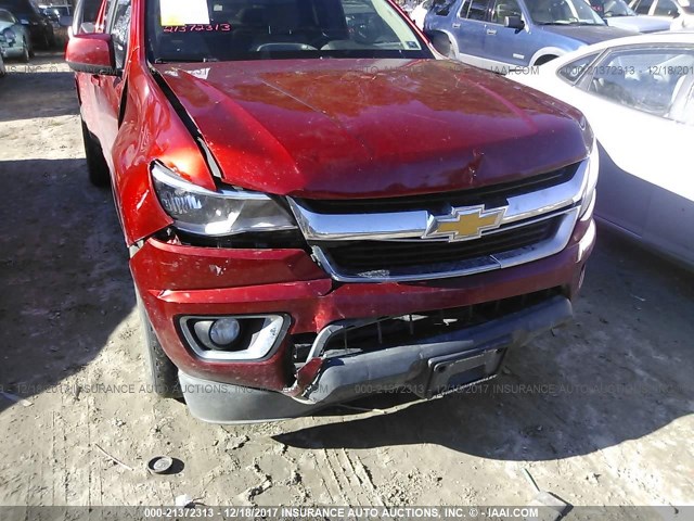 1GCHTBE31F1210960 - 2015 CHEVROLET COLORADO LT RED photo 6