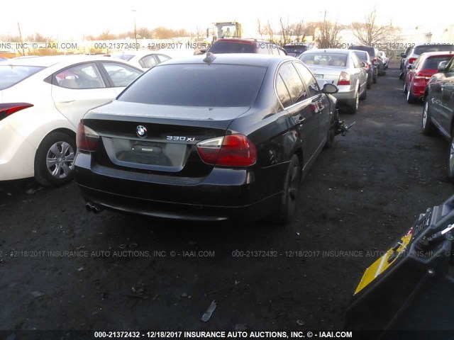 WBAVD33556KV64742 - 2006 BMW 330 XI BLACK photo 4