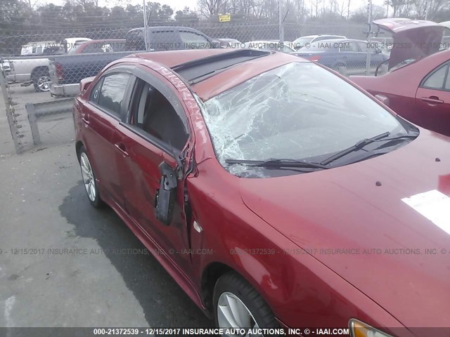 JA3AU86W29U009208 - 2009 MITSUBISHI LANCER GTS RED photo 6