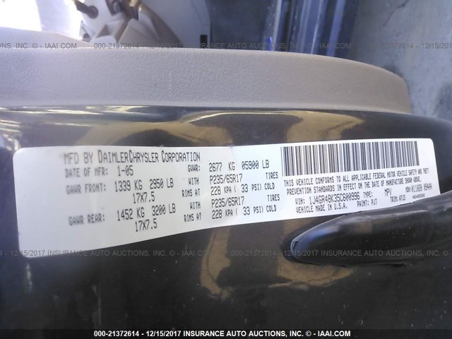 1J4GR48K35C600996 - 2005 JEEP GRAND CHEROKEE LAREDO/COLUMBIA/FREEDOM 棕色 照片 9