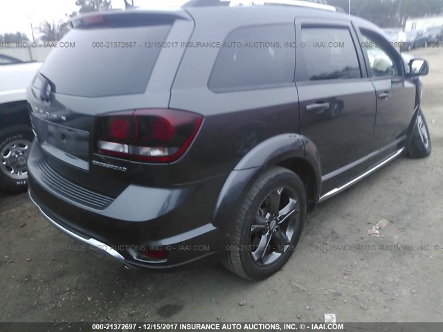 3C4PDCGG0FT747374 - 2015 DODGE JOURNEY CROSSROAD GRAY photo 4