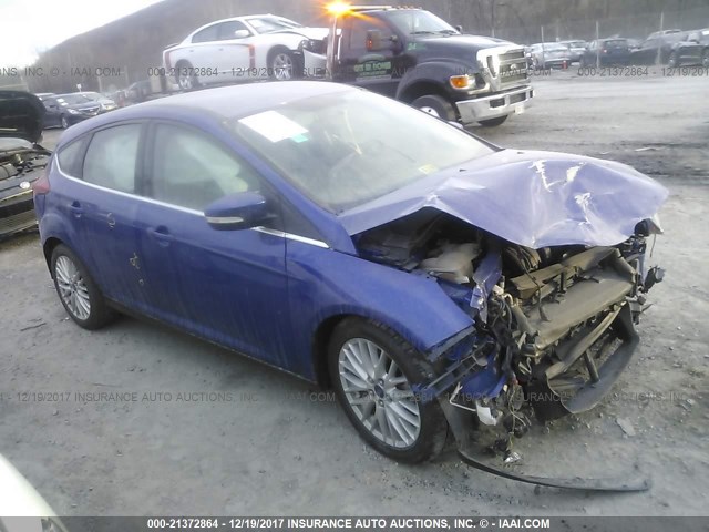 1FADP3N27EL339424 - 2014 FORD FOCUS TITANIUM BLUE photo 1