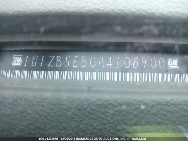 1G1ZB5EB0A4106900 - 2010 CHEVROLET MALIBU LS 银色 照片 9