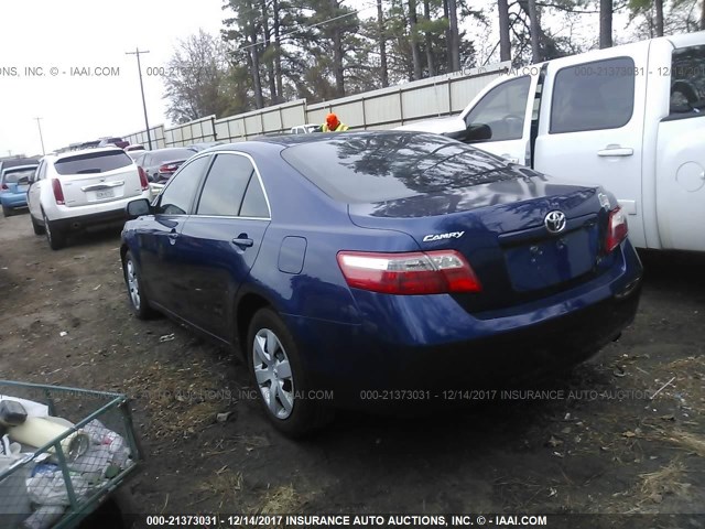 4T4BE46K88R016897 - 2008 TOYOTA CAMRY CE/LE/XLE/SE BLUE photo 3