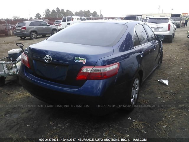 4T4BE46K88R016897 - 2008 TOYOTA CAMRY CE/LE/XLE/SE BLUE photo 4
