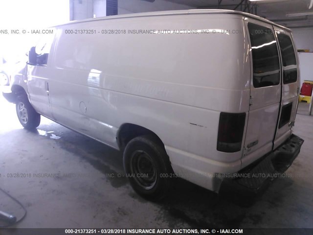 1FTNE14W57DB21914 - 2007 FORD ECONOLINE E150 VAN WHITE photo 3