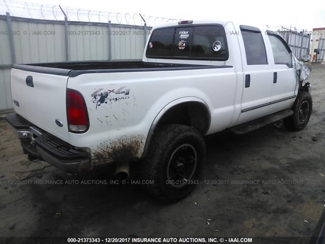 1FTNW21S7XEE35756 - 1999 FORD F250 SUPER DUTY WHITE photo 4