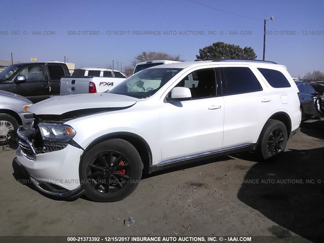 1C4RDHAG3HC629381 - 2017 DODGE DURANGO SXT WHITE photo 2