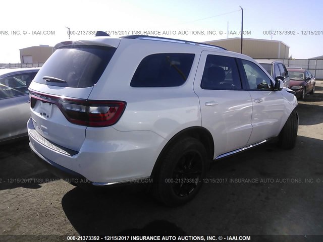 1C4RDHAG3HC629381 - 2017 DODGE DURANGO SXT WHITE photo 4