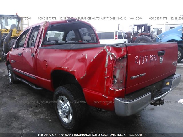 1D7KS28C36J214891 - 2006 DODGE RAM 2500 ST/SLT RED photo 3