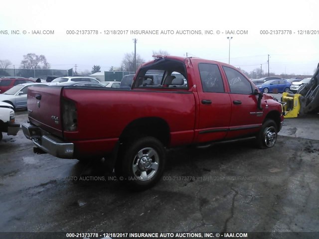 1D7KS28C36J214891 - 2006 DODGE RAM 2500 ST/SLT 红色 照片 4