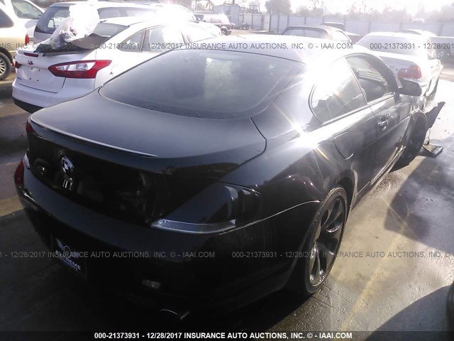 WBAEH13507CR53292 - 2007 BMW 650 I BLACK photo 4