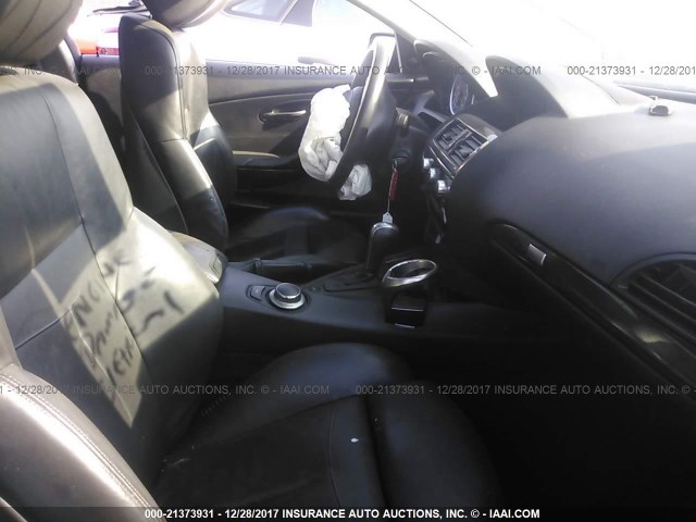 WBAEH13507CR53292 - 2007 BMW 650 I BLACK photo 5