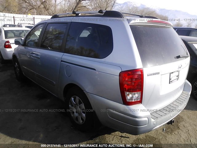 KNDMC233386049888 - 2008 HYUNDAI ENTOURAGE GLS/SE/LIMITED SILVER photo 3