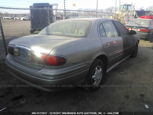 1G4HP54K814198002 - 2001 BUICK LESABRE CUSTOM GRAY photo 4