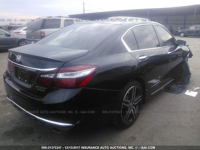 1HGCR2F57HA077196 - 2017 HONDA ACCORD SPORT შავი ფოტო 4
