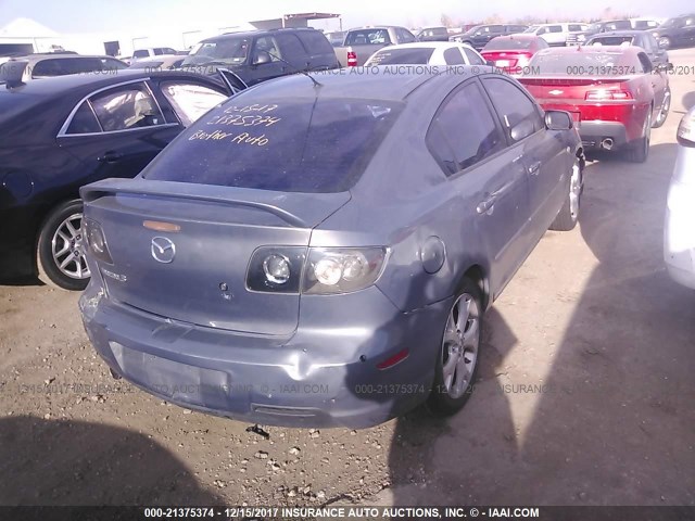 JM1BK323681866836 - 2008 MAZDA 3 S GRAY photo 4