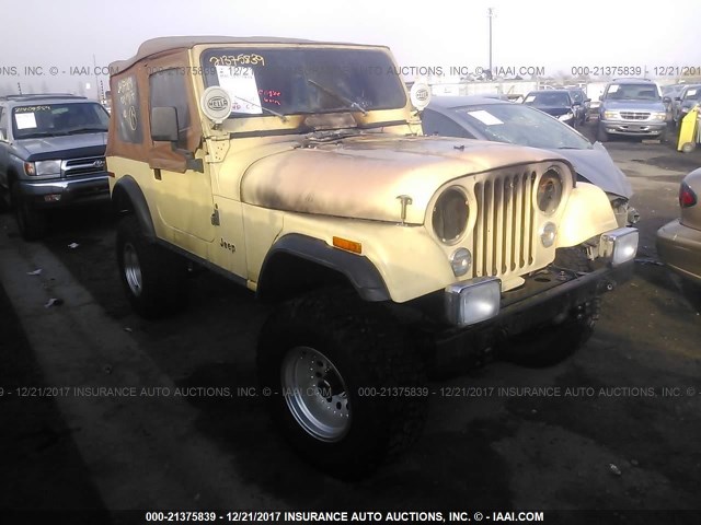 J9F93EH153018 - 1979 JEEP CJ-7 YELLOW photo 1