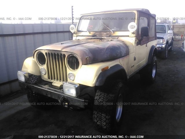 J9F93EH153018 - 1979 JEEP CJ-7 YELLOW photo 2