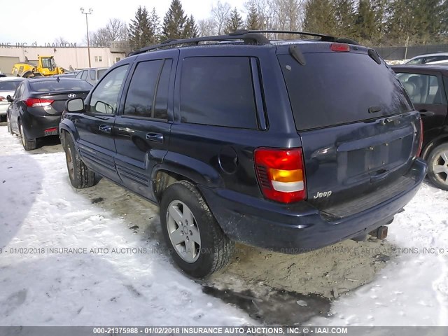 1J4GW58N64C416143 - 2004 JEEP GRAND CHEROKEE LIMITED Dark Blue photo 3