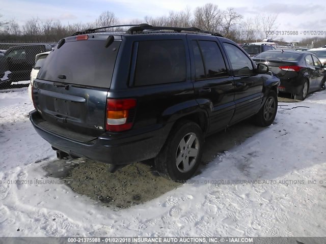 1J4GW58N64C416143 - 2004 JEEP GRAND CHEROKEE LIMITED Dark Blue photo 4