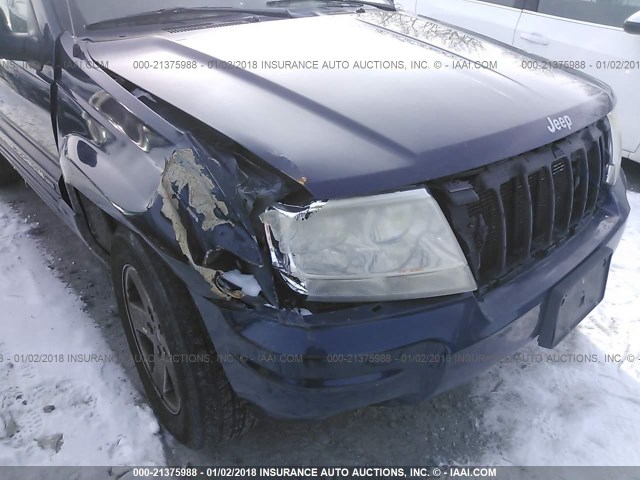 1J4GW58N64C416143 - 2004 JEEP GRAND CHEROKEE LIMITED Dark Blue photo 6