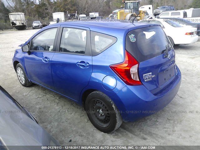 3N1CE2CP7FL422025 - 2015 NISSAN VERSA NOTE S/S PLUS/SV/SL/SR BLUE photo 3