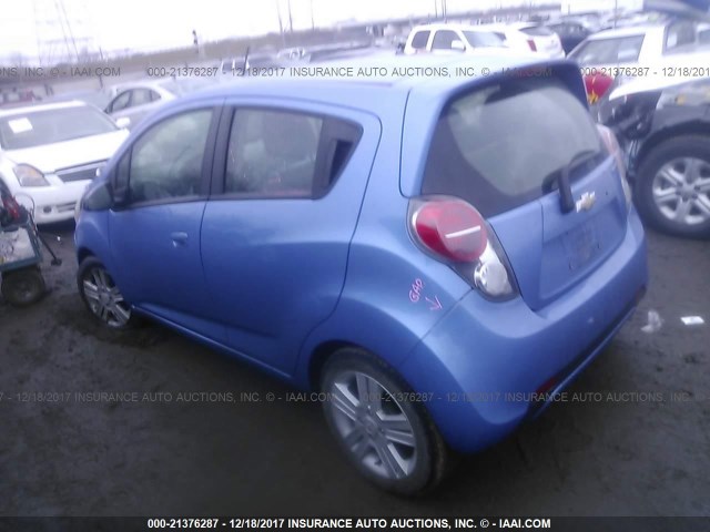 KL8CD6S92DC624203 - 2013 CHEVROLET SPARK 1LT BLUE photo 3